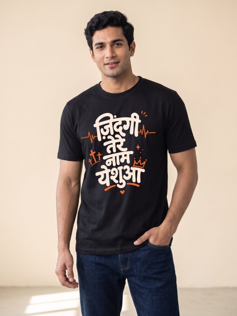 Zindagi Tere Naam Yeshua regular tee male