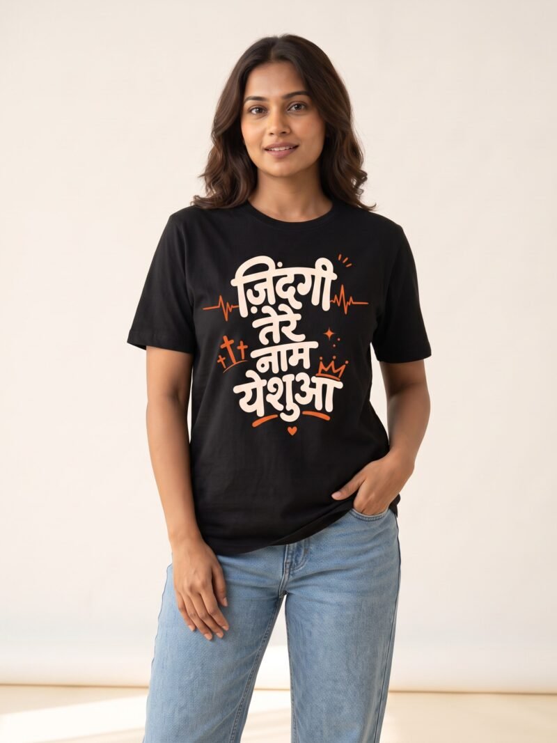 Zindagi Tere Naam Yeshua regular tee female